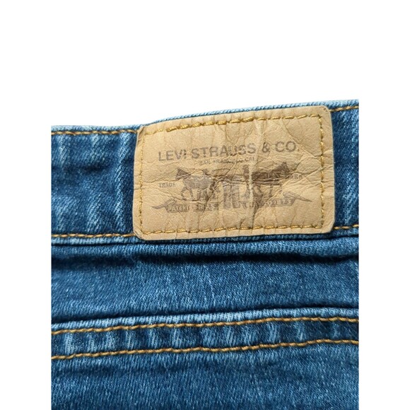 Levis Womens 509 Vitg Orange Tab Jeans Blue Stretch Frayed Hem Denim 20W Med - Picture 9 of 11